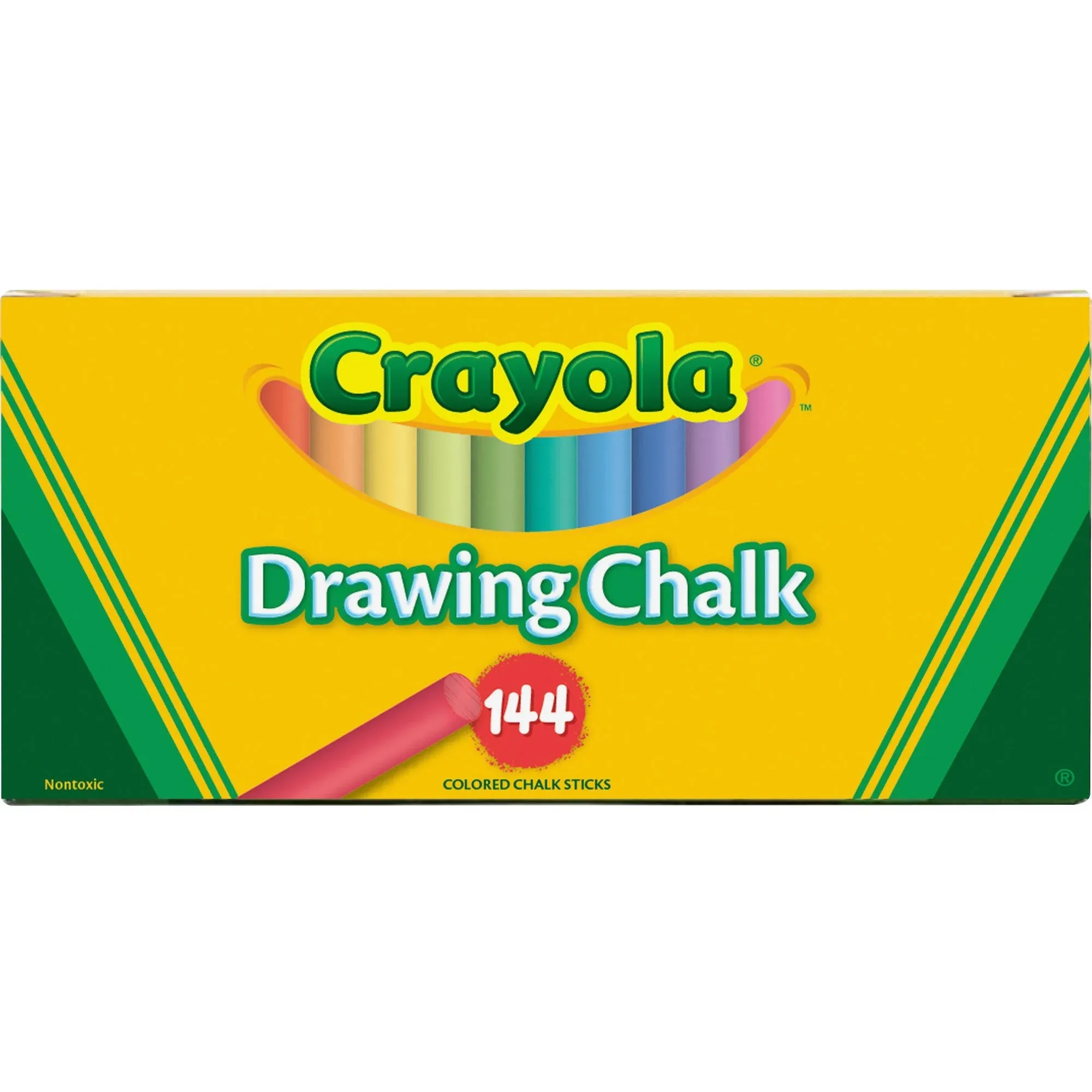 Crayola Colored Drawing Chalk - Assorted Colors, Set of 144