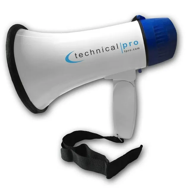 Technical Pro 20 Watts Lightweight Portable 300M Range Megaphone Bullhorn