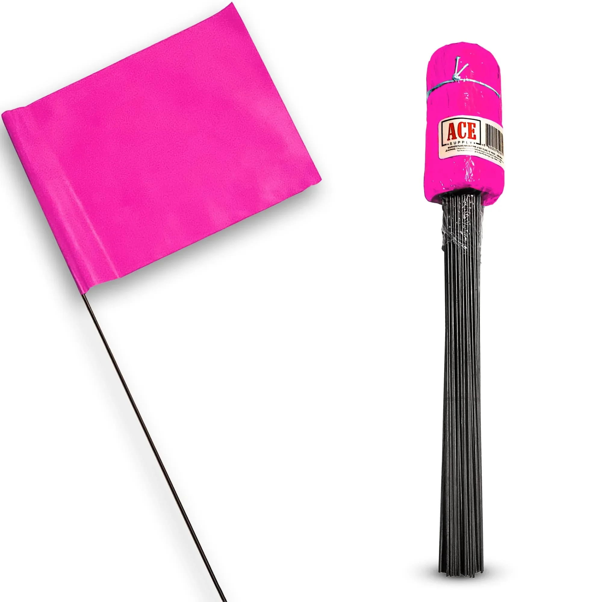 Ace Supply Marking Flags 4 x 5-Inch