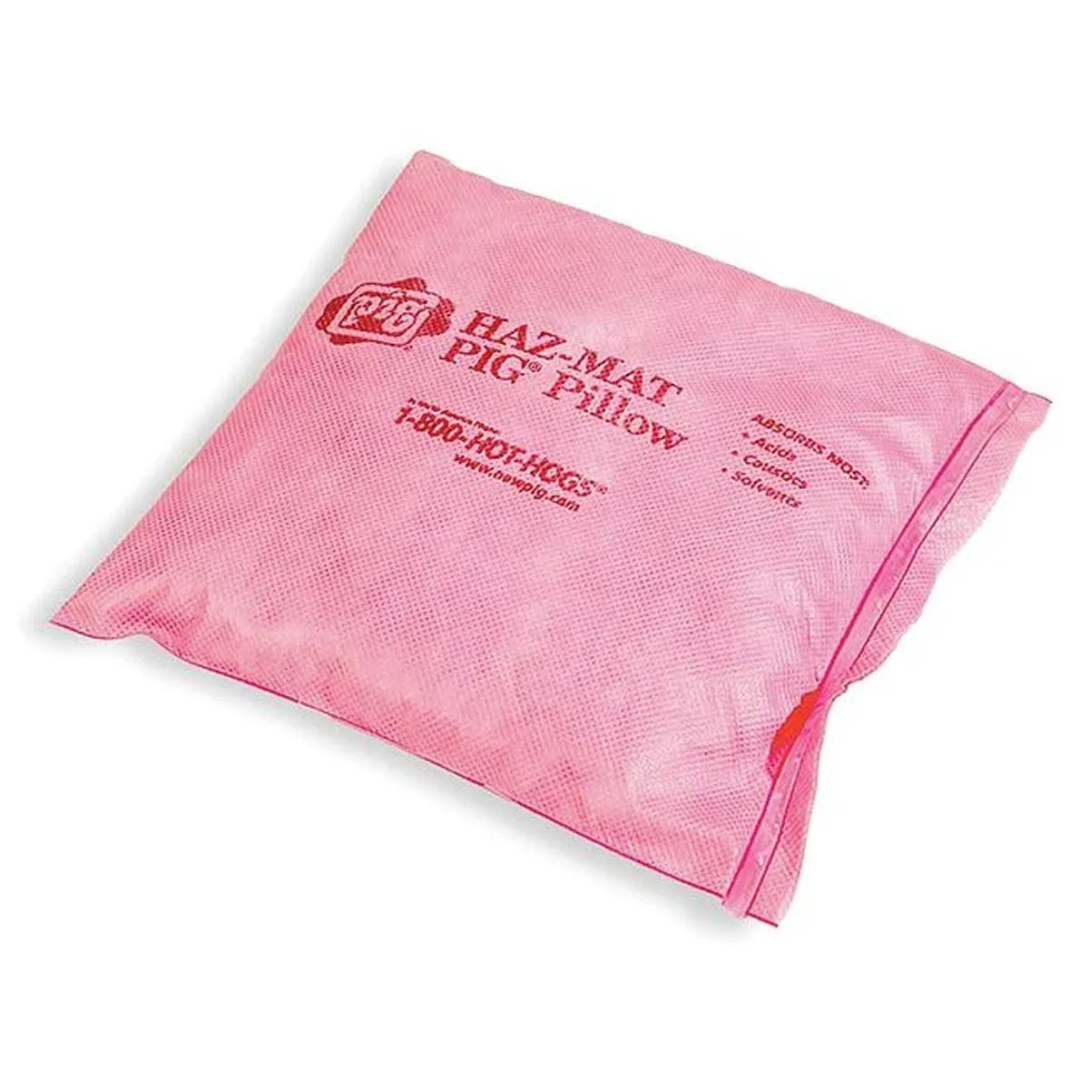 Pig PIL306 Absorbent Pillow, Chem/Hazmat, 8" L, PK10