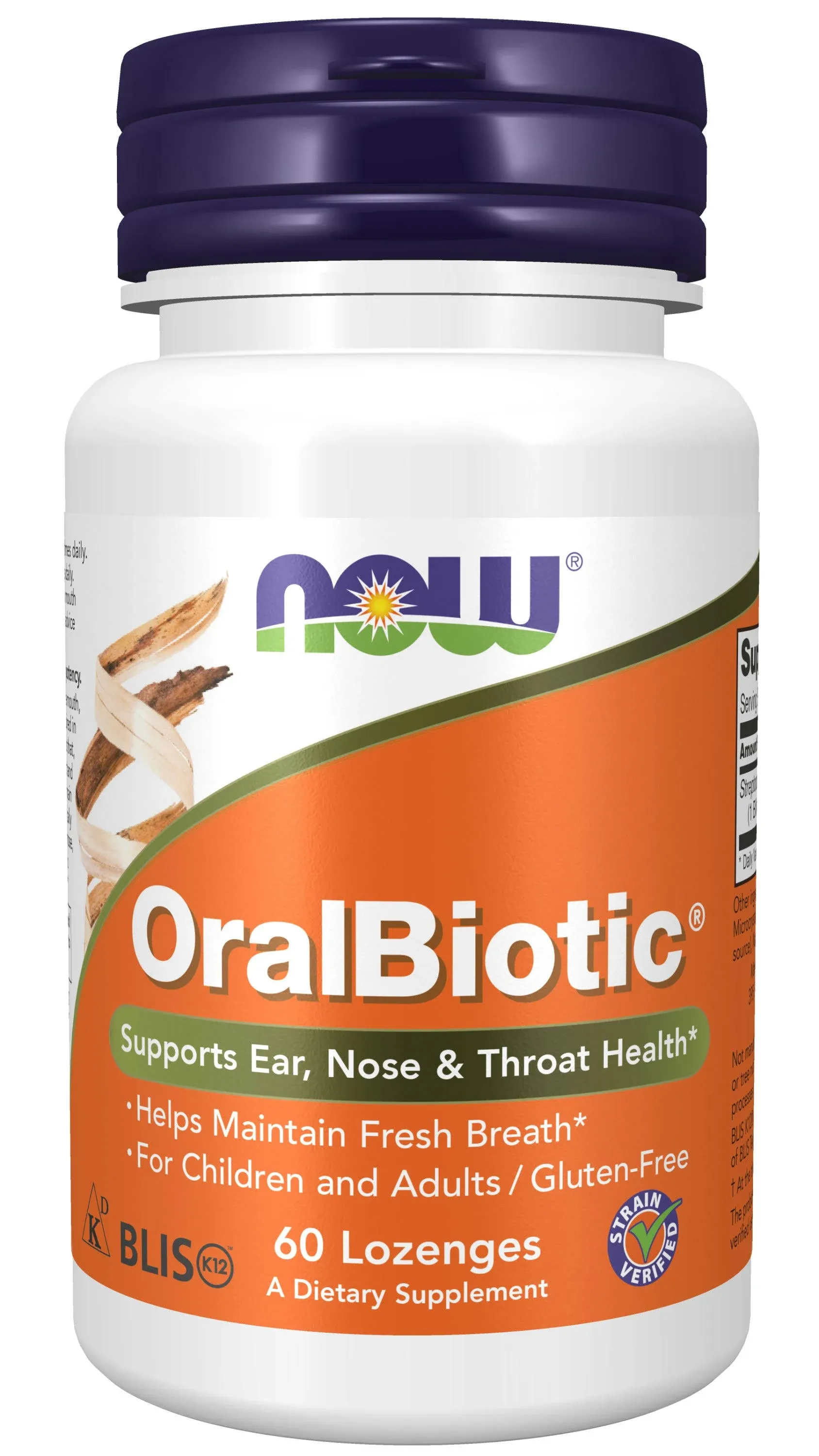 Now - OralBiotic - 60 Lozenges