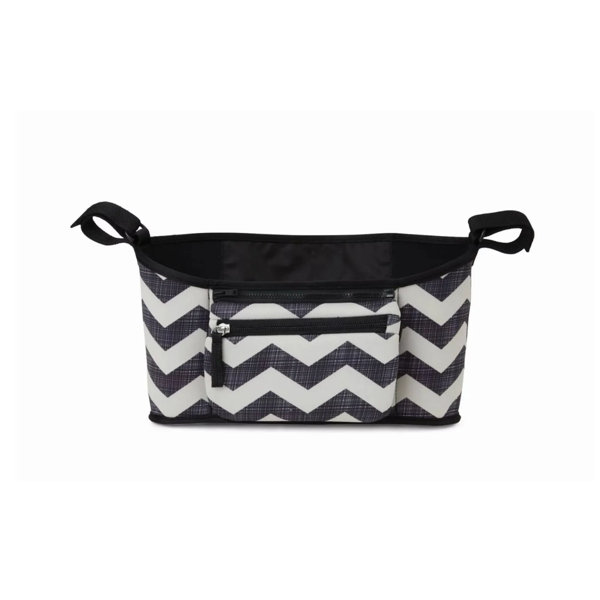 Skip Hop Universal Stroller Organizer, Grab & Go (Black & White Chevron)