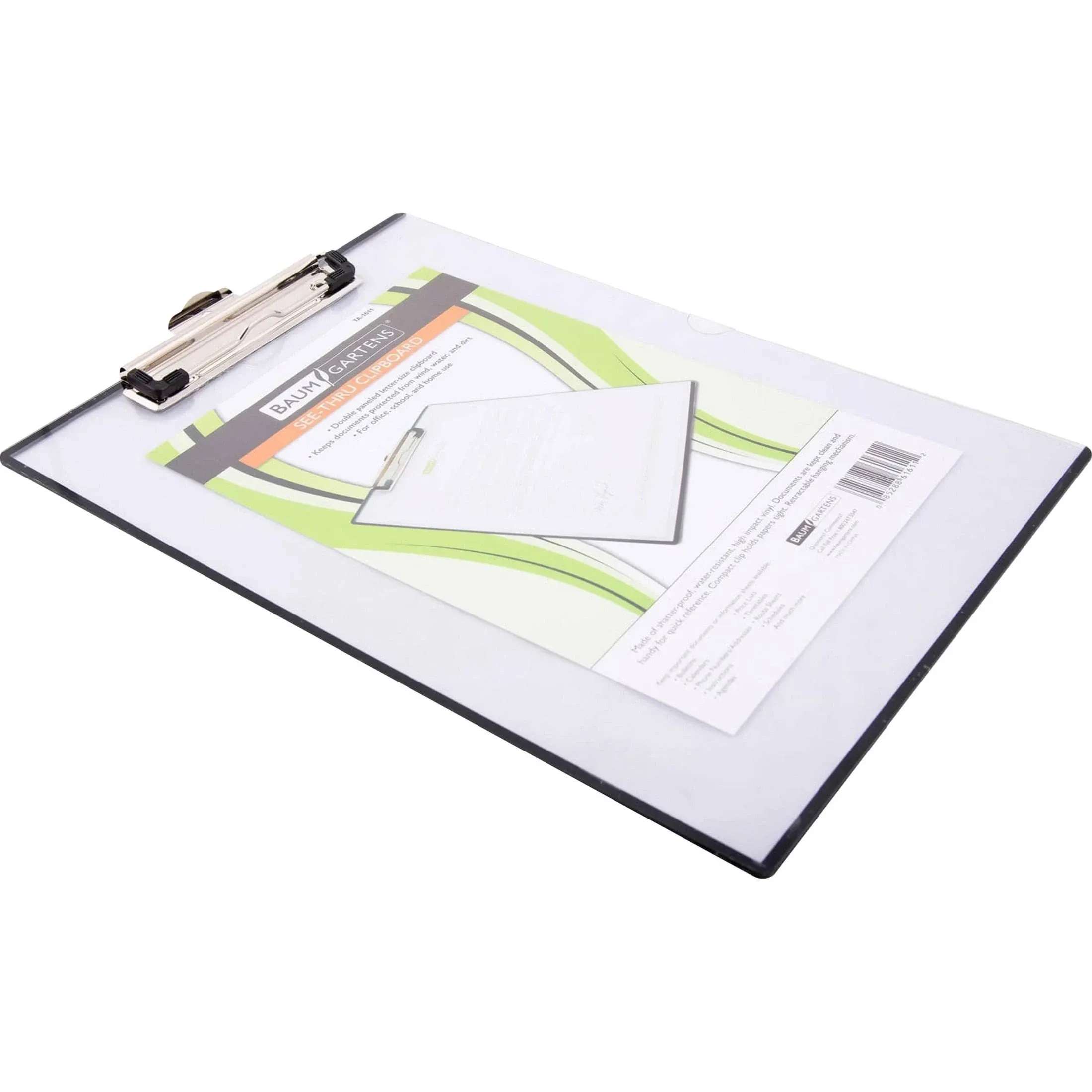 Mobile Ops Unbreakable Quick Reference Clipboard With Transparent Protective Cover CLEAR (TA-1611)