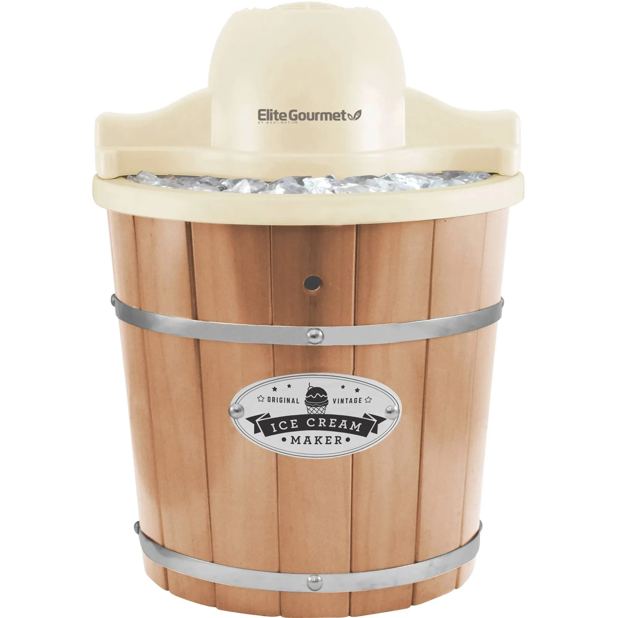 Elite Gourmet Eim-924l 4-Quart Old Fashioned Electric Ice Cream Maker