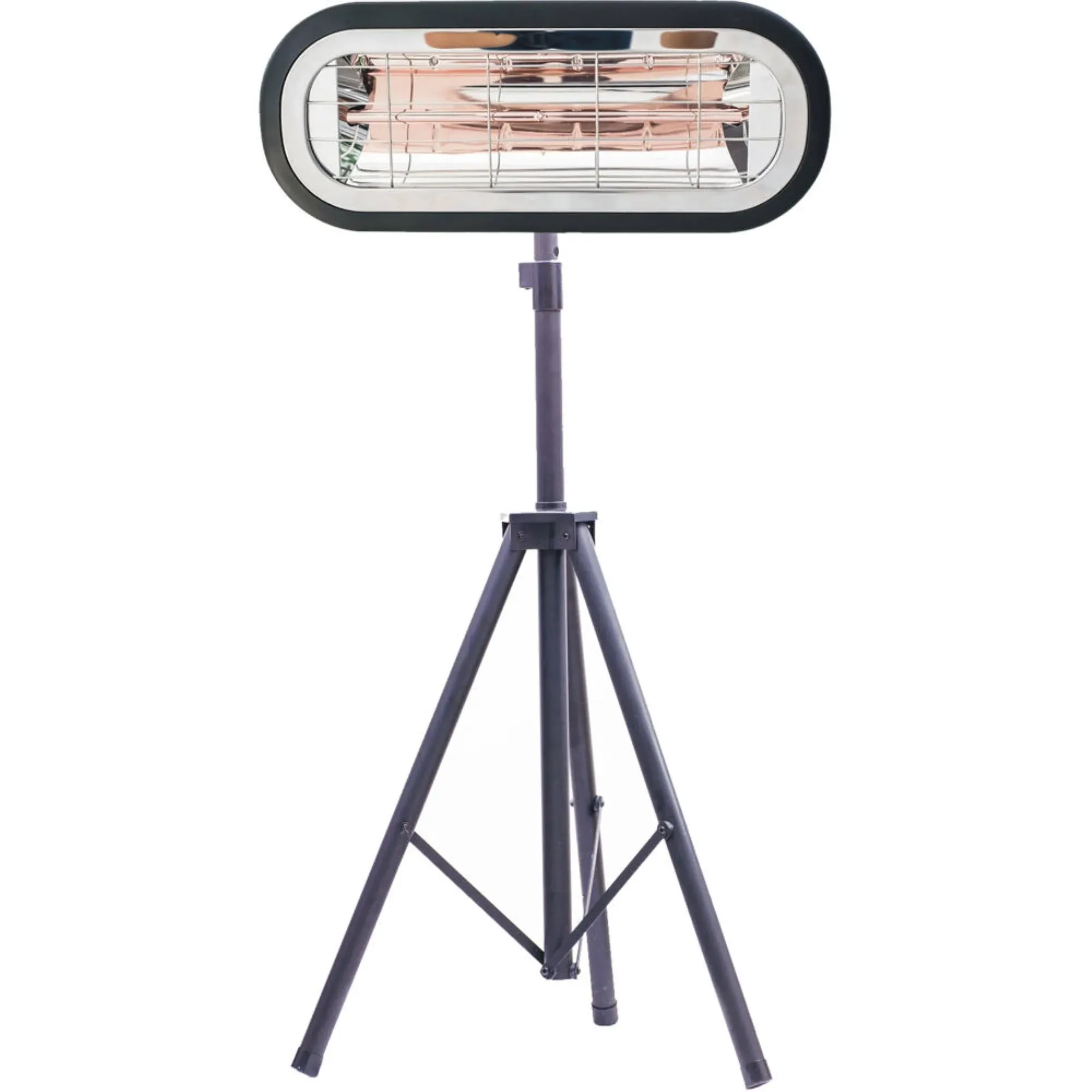 Hanover Electric Halogen Infrared Heat Lamp with Tripod Stand Black