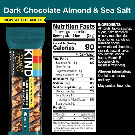 Kind Thins Dark Chocolate Nuts & Sea Salt Bars