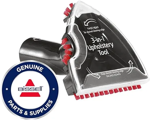 BISSELL 3-in-1 Stair and Upholstery Tool | for Use Upright and Portable Carpet Cleaners | 2369, One Size, Black