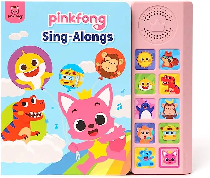 Pinkfong Sing-Alongs 10 Button Sound Book | Baby Shark Toys | Learning & Education Toys | Interactive Baby Books for Toddlers 1-3 | Gifts for Boys & Girls