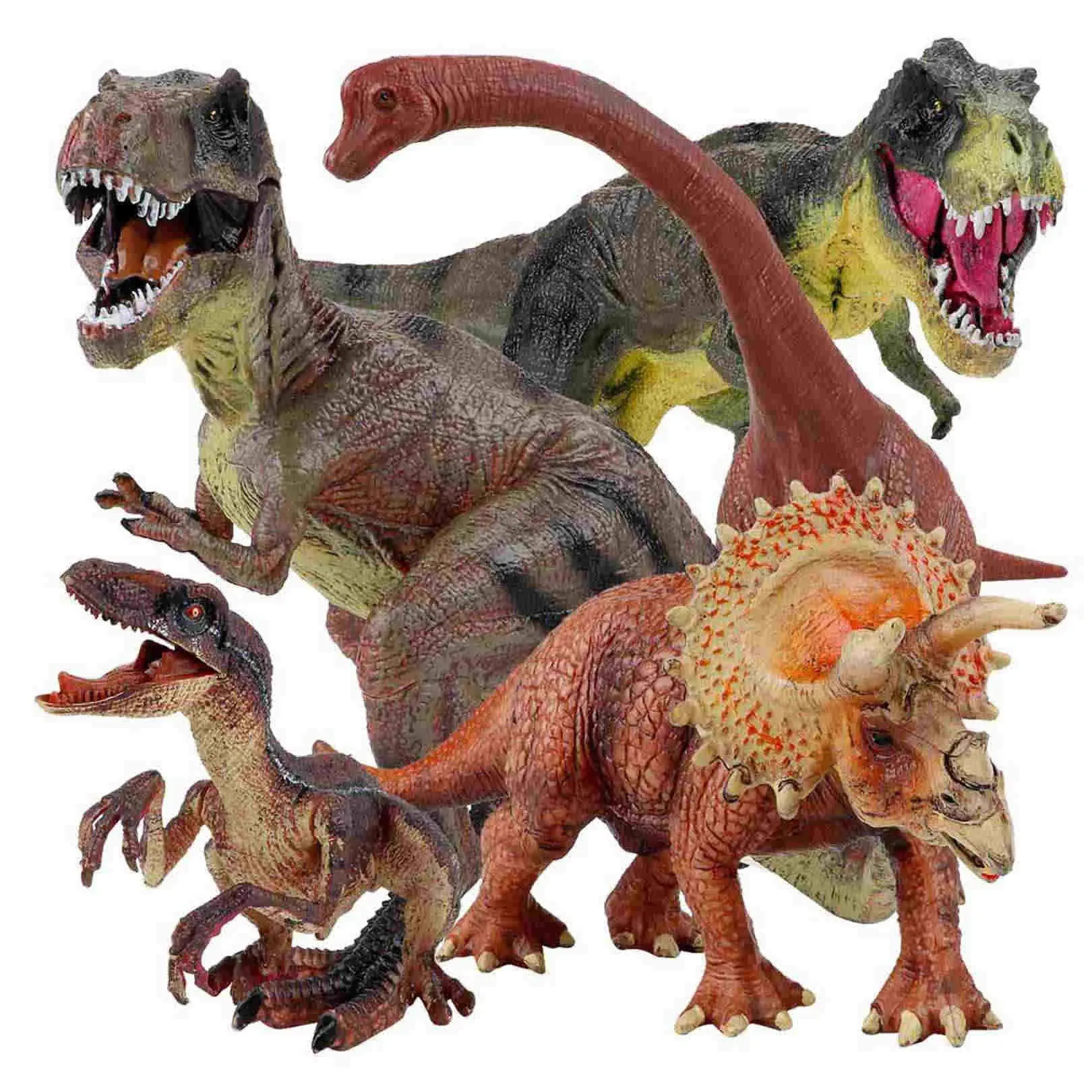 Winsenpro 5pcs Jumbo Dinosaur Set 13? Realistic Looking Dinosaur Toy Set for ...