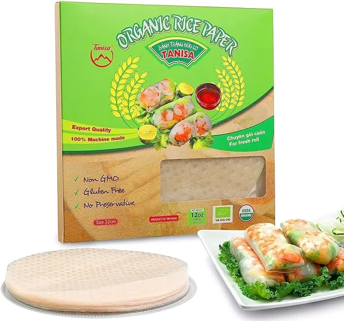 Tanisa Organic Spring Roll Rice Paper Wrapper