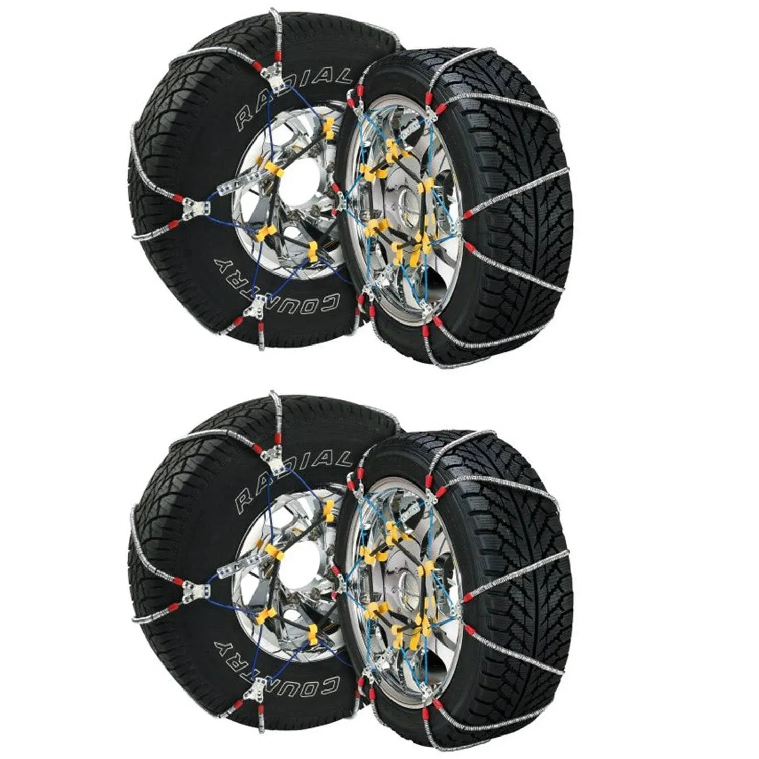 SUPER Z Z-6 Compact Cable Winter Weather Tire Snow Chain SUV and Car Set (2-Pack) 2 x SZ441