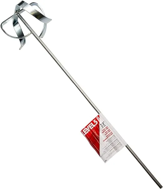 Drywall Mud Mixer - LEVEL5 | 32" Shaft 7" Head | Pro-Grade | Extra Long Drill Attachment Paddle | 5-292
