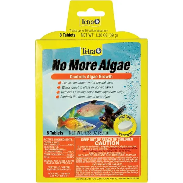 Tetra No More Algae Controls Algae Growth in Aquariums