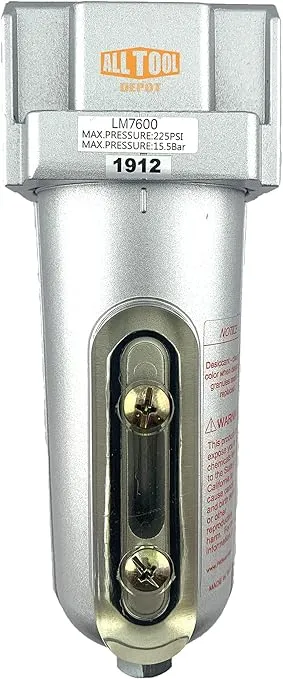 1/2" NPT Heavy Duty Compressed Air In Line Filter Desiccant Dryer Moisture Water Separator
