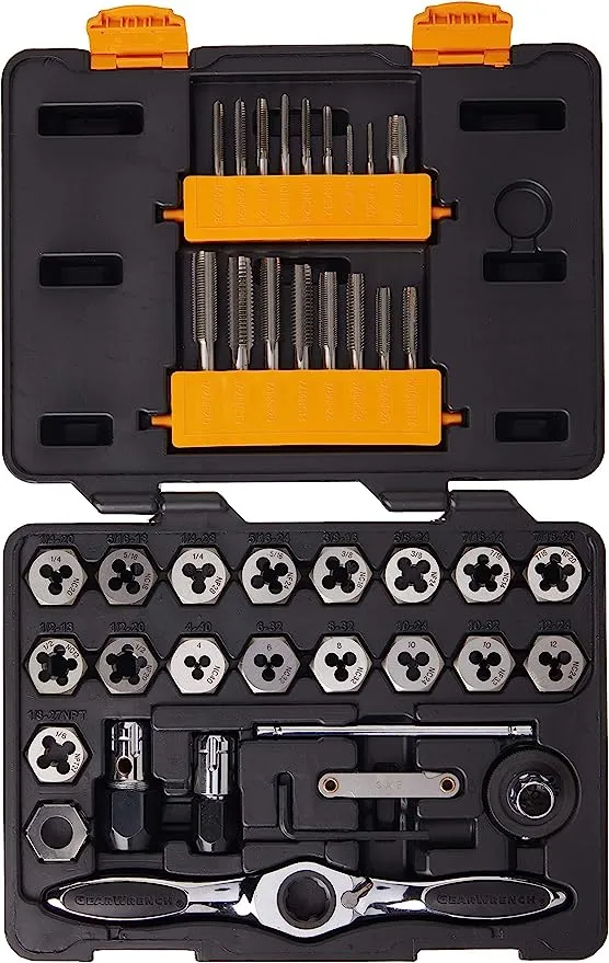 GEARWRENCH 42 Pc. SAE Ratcheting Tap and Die Set - 3885