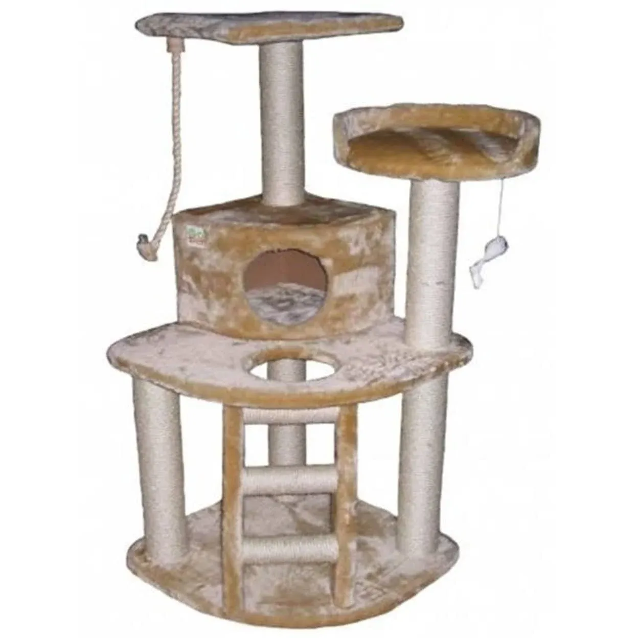 Go Pet Club 48 in. Beige Cat Tree Condo Furniture