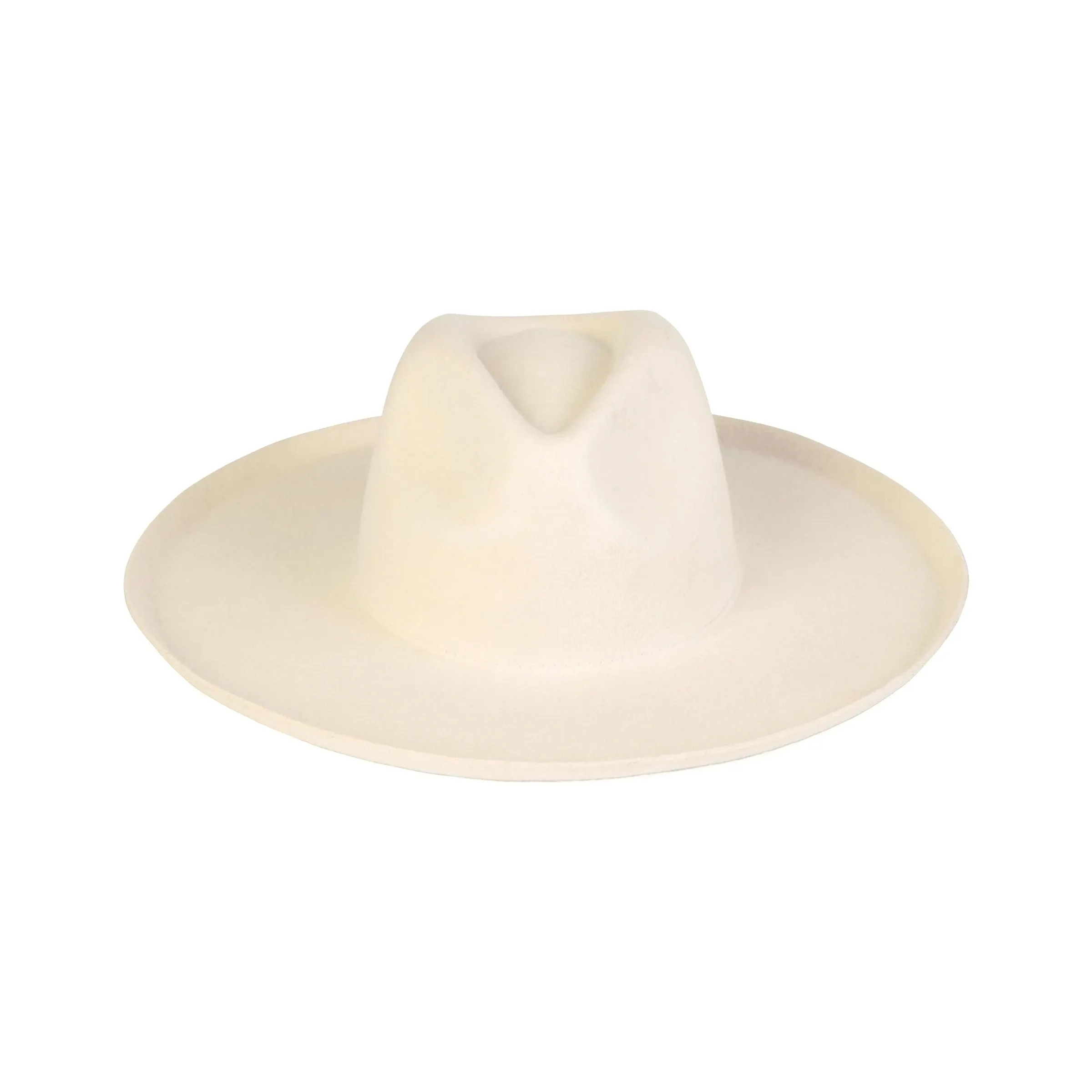 The Melodic Fedora - Wool Felt Fedora Hat in White | Lack of Color US