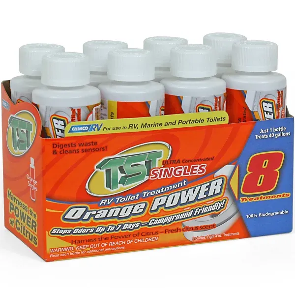 Camco 41191 TST Orange Singles - 8-4oz Bottles