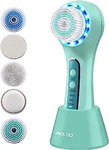 Face Scrubber Exfoliator,Fac<wbr/>ial Cleansing Brush Rechargeable IPX7 Waterproof ...