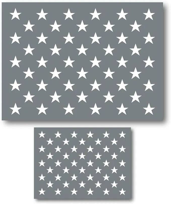 Generic American Flag Star Stencil Template - American Flag Stencils F