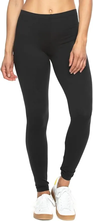 Felina Women's Velvety Soft Lightweight Leggings - Black - Large