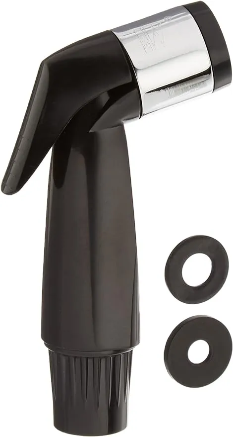 Spray Head, 5", Plastic, Black, For Faucets