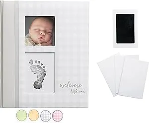 Pearhead Gingham Baby Memory Book