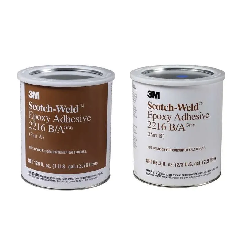 3M 2216 Epoxy Adhesive, Kit, 1 gal, Gray, PK2