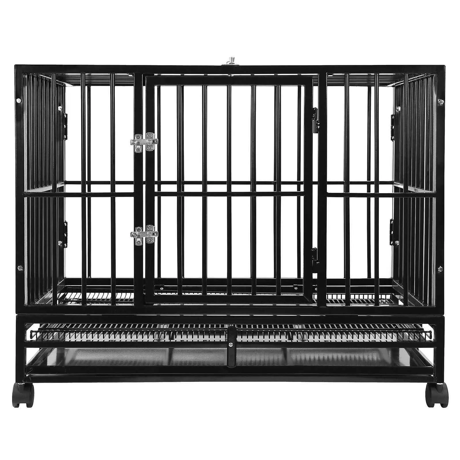 SmithBuilt Heavy Duty Dog Cage 42-Inch Black