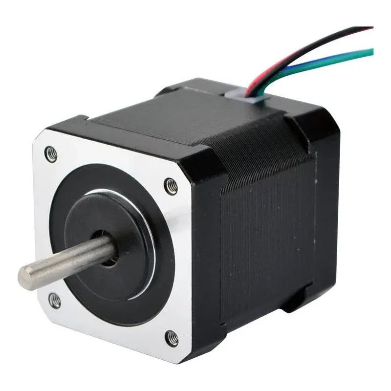 STEPPERONLINE Double Shaft NEMA 17 Stepper Motor 1.68A 45Ncm Bipolar 4-Wires 3D ...