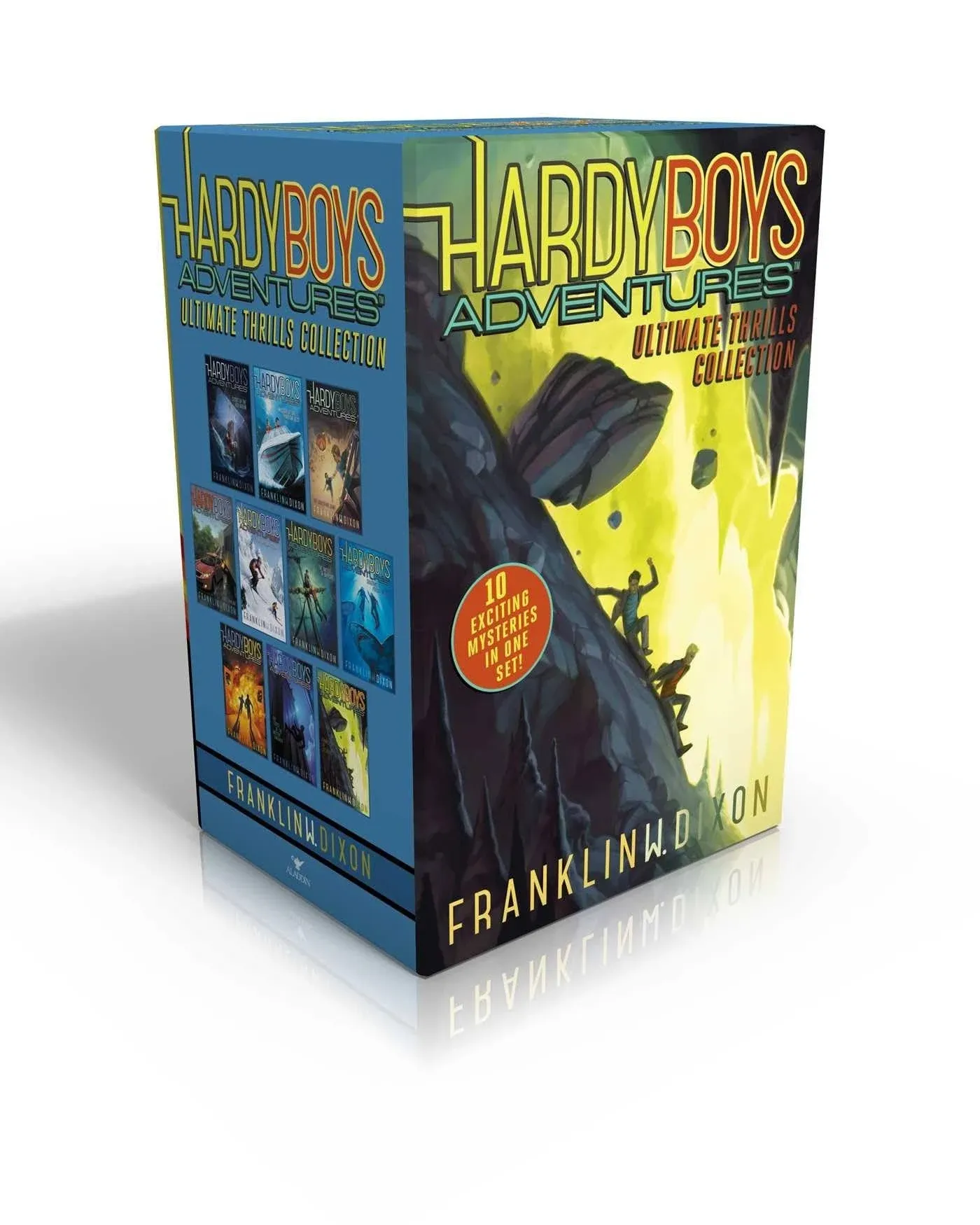 Hardy Boys Adventures Ultimate Thrills Collection (Boxed Set): Secret of the Red Arrow; Mystery of the Phantom Heist; The Vanishing Game; Into Thin Air; Peril at Granite Peak; The Battle of Bayport; Shadows at Predator Reef; Deception on the Set; The Curse of the Ancient Emerald; Tunnel of Secrets