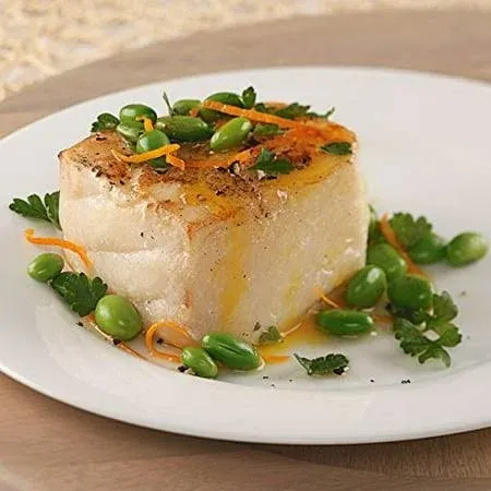 Premium Chilean Sea Bass Fillets- 4 Buttery Flavor, Wild Caught Fillets, 7 oz each from Kansas City Steak Company - Perfect for Grilling & Baking