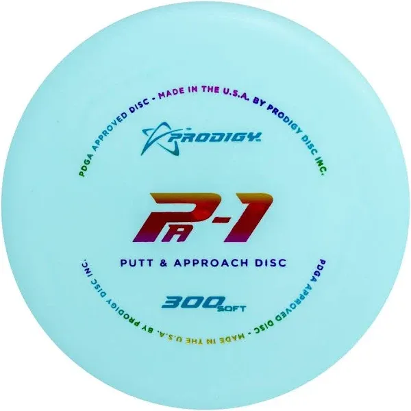 Prodigy Disc 300 Soft PA-1 Disc Golf Putter | Overstable Putt & Approach Disc | Great Grip in All Conditions | Consistent and Reliable in All Wind Conditions | (Colors May Vary)