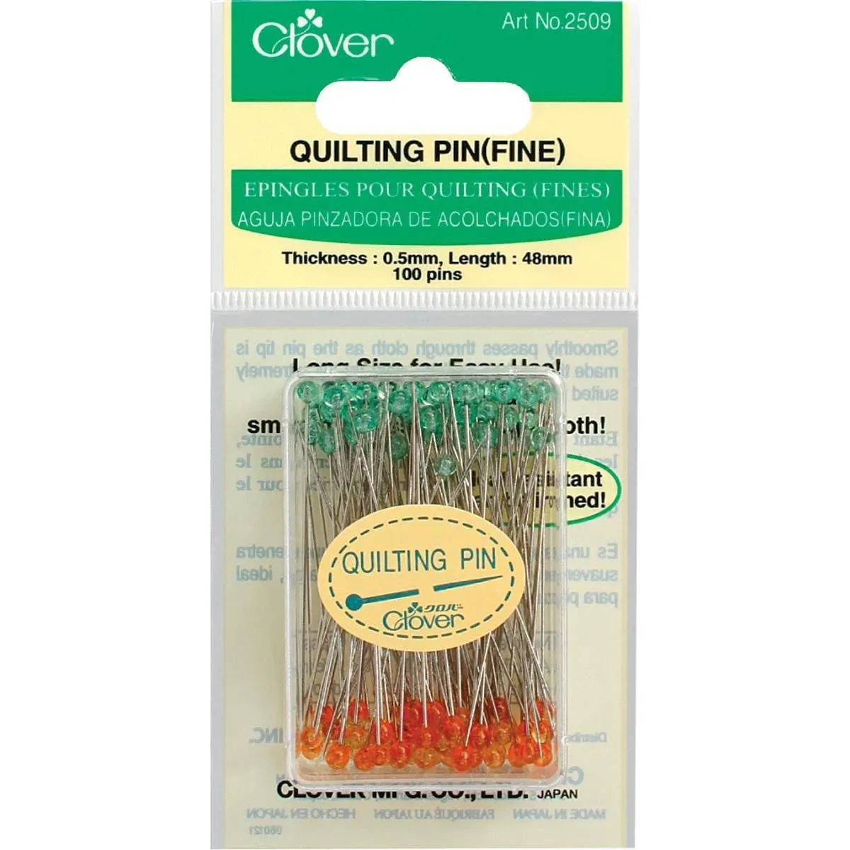 Clover Fine Quilting Pins