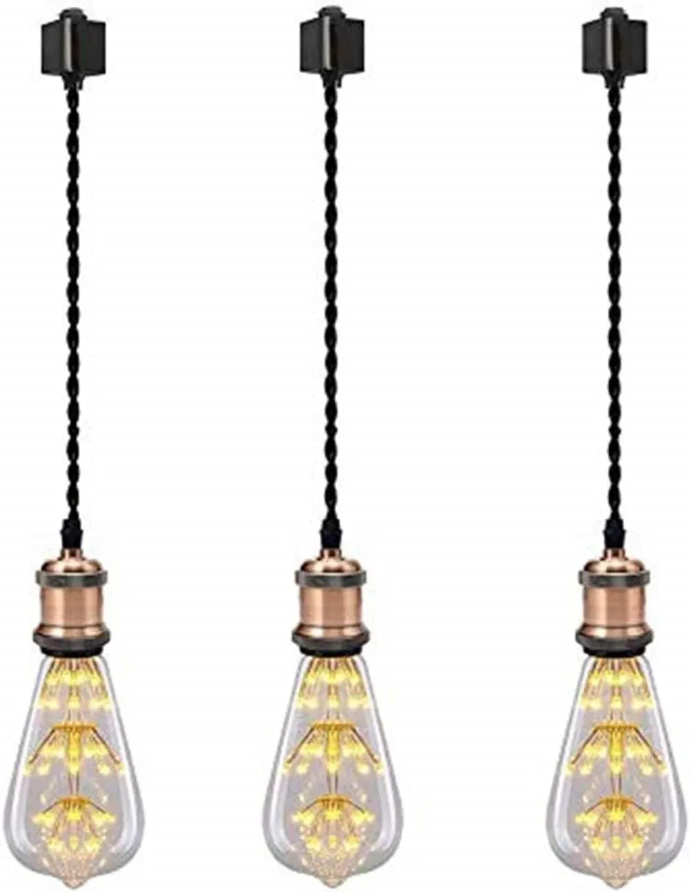 Kiven H-Type Track Mini Pendant Light ,Track Mounted Pendant Light Kit, Vintage ...