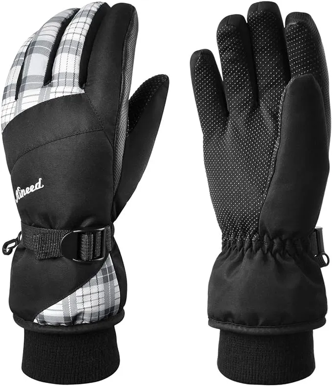 KINEED Waterproof Ski Gloves Touchscreen 3M Thinsulate Winter Warm Snow Gloves ...