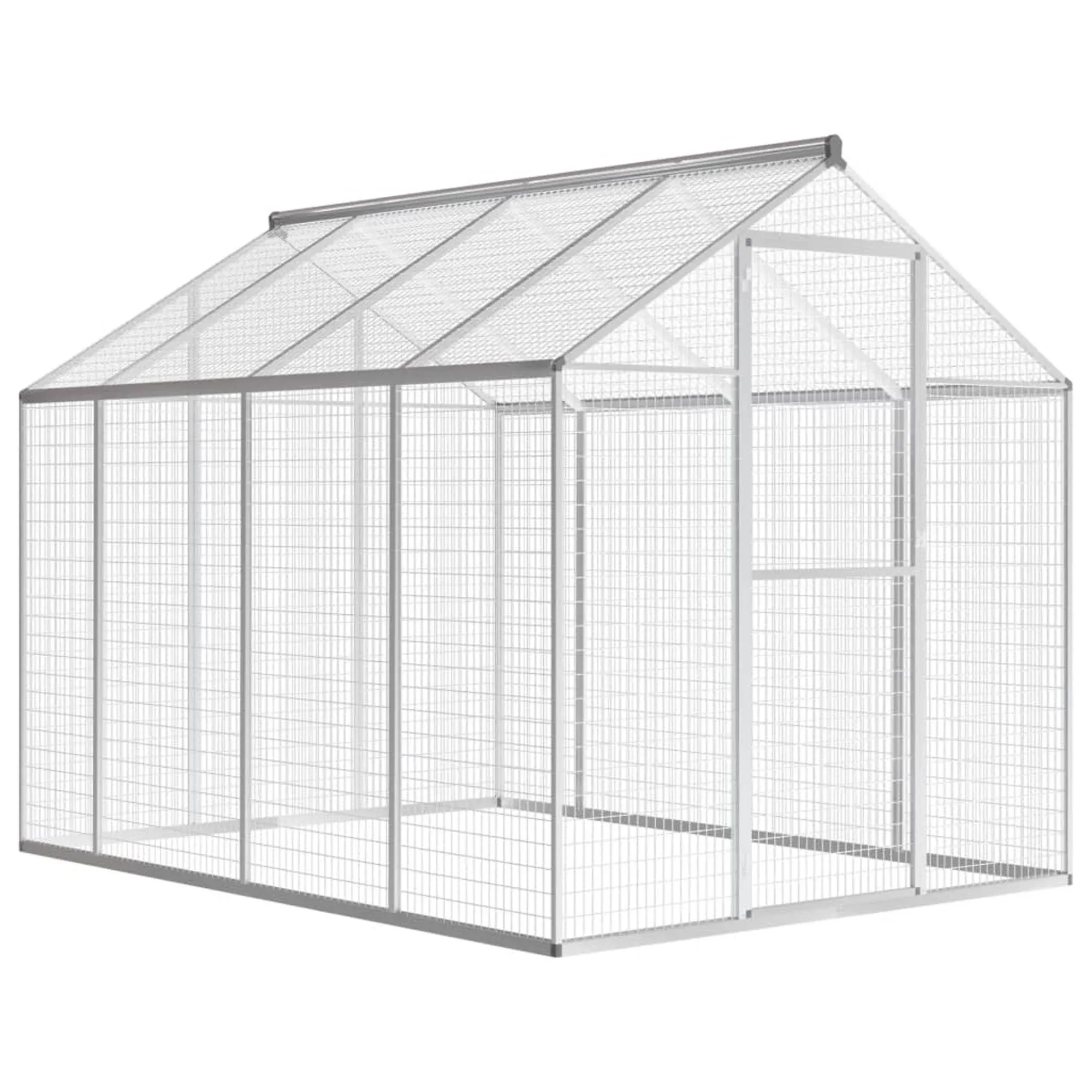 vidaXL Outdoor Aviary Aluminum 70&#034;x95.3&#034;x75.6<wbr/>&#034;