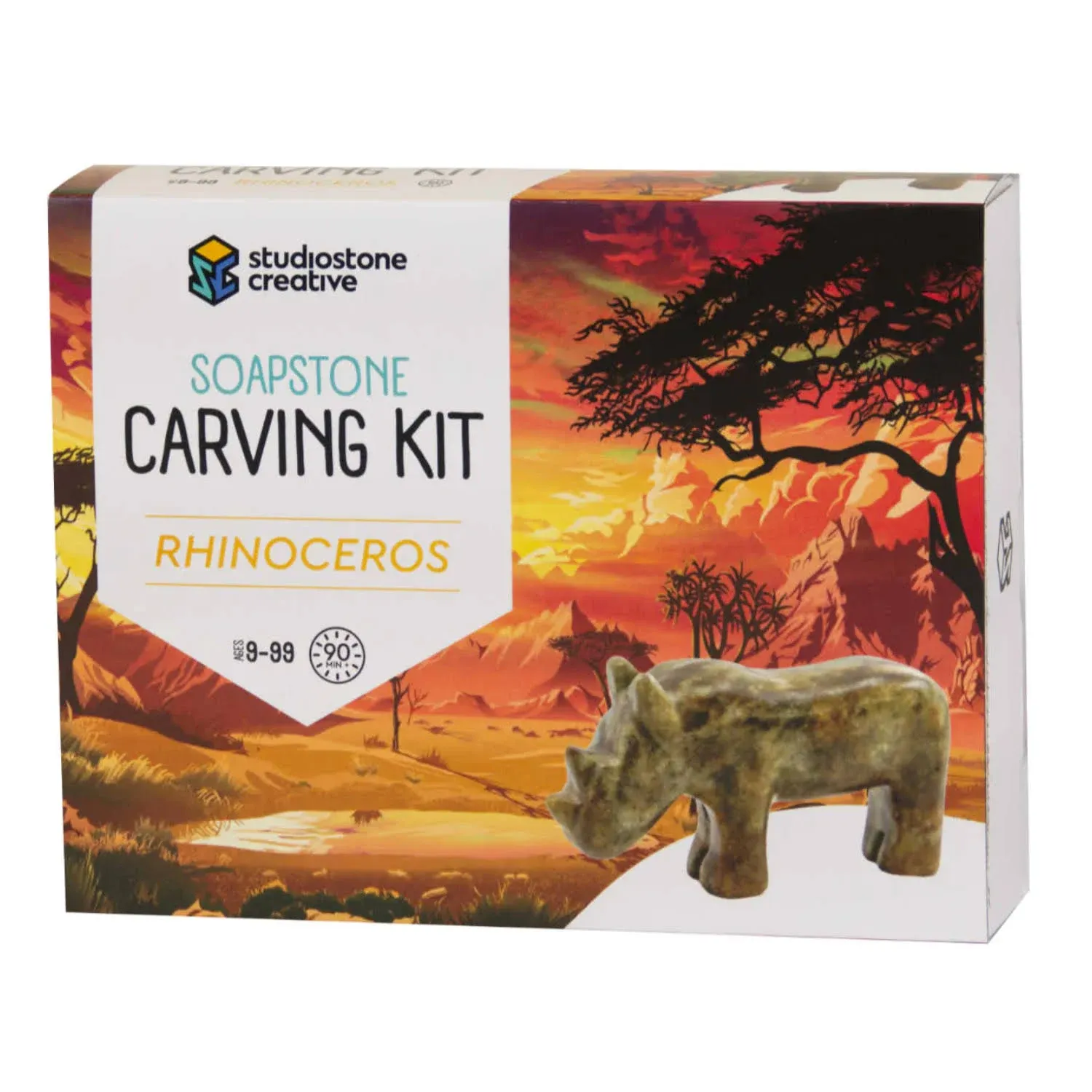 Rhino Soapstone Carving Kit