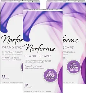 Norforms Island Escape Feminine Deodorant Suppositories