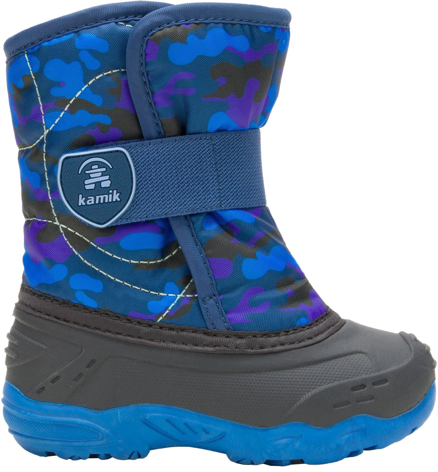 Kamik Toddler Snowbug 6 Waterproof Winter Boots, Boys', blue/navy