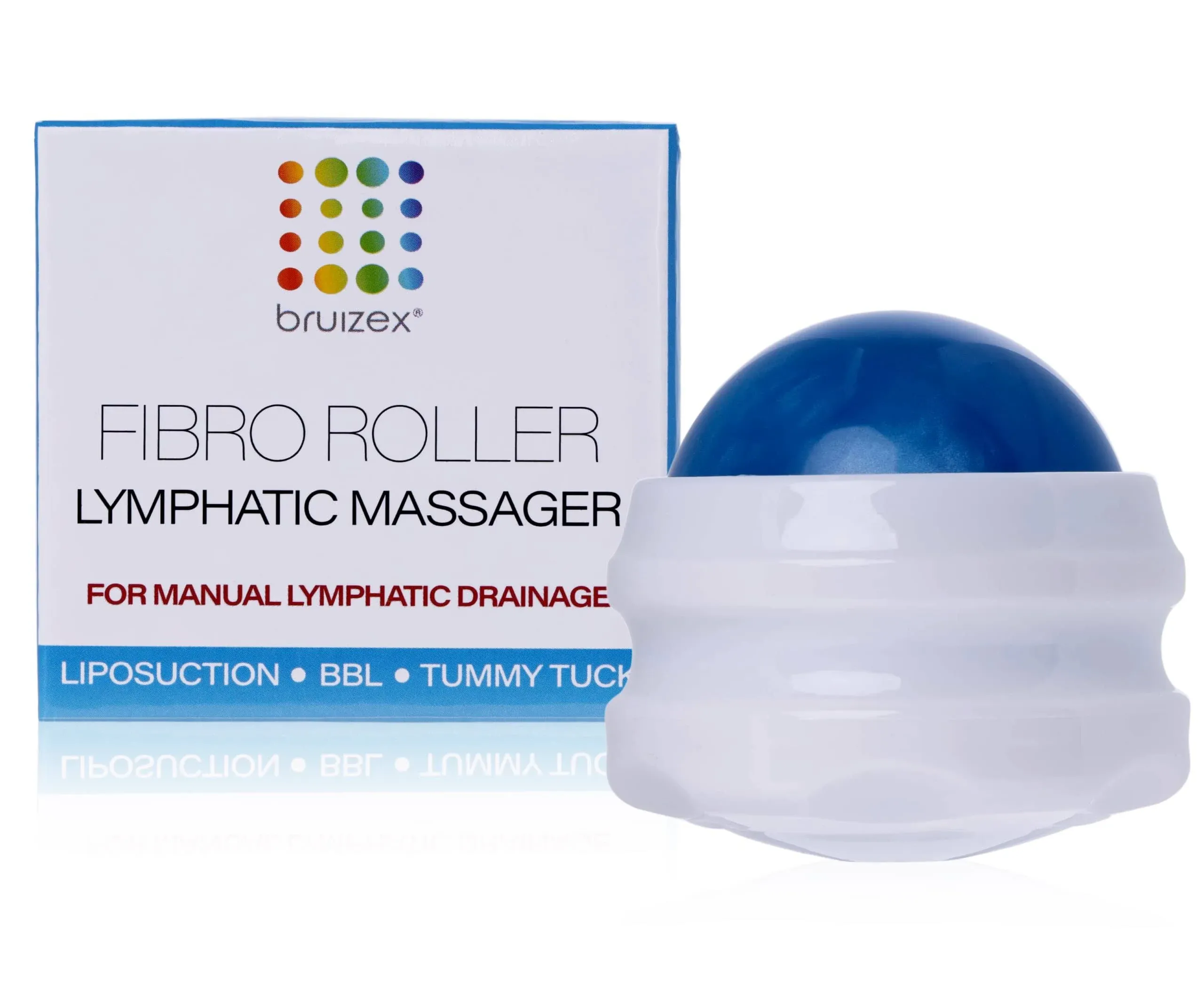 Bruizex Lymphatic Drainage Massager, Massage Roller Ball, Fibro Roller for Natural Fibrosis Treatment, Post Surgery Recovery After 360 Lipo, Tummy Tuck, BBL