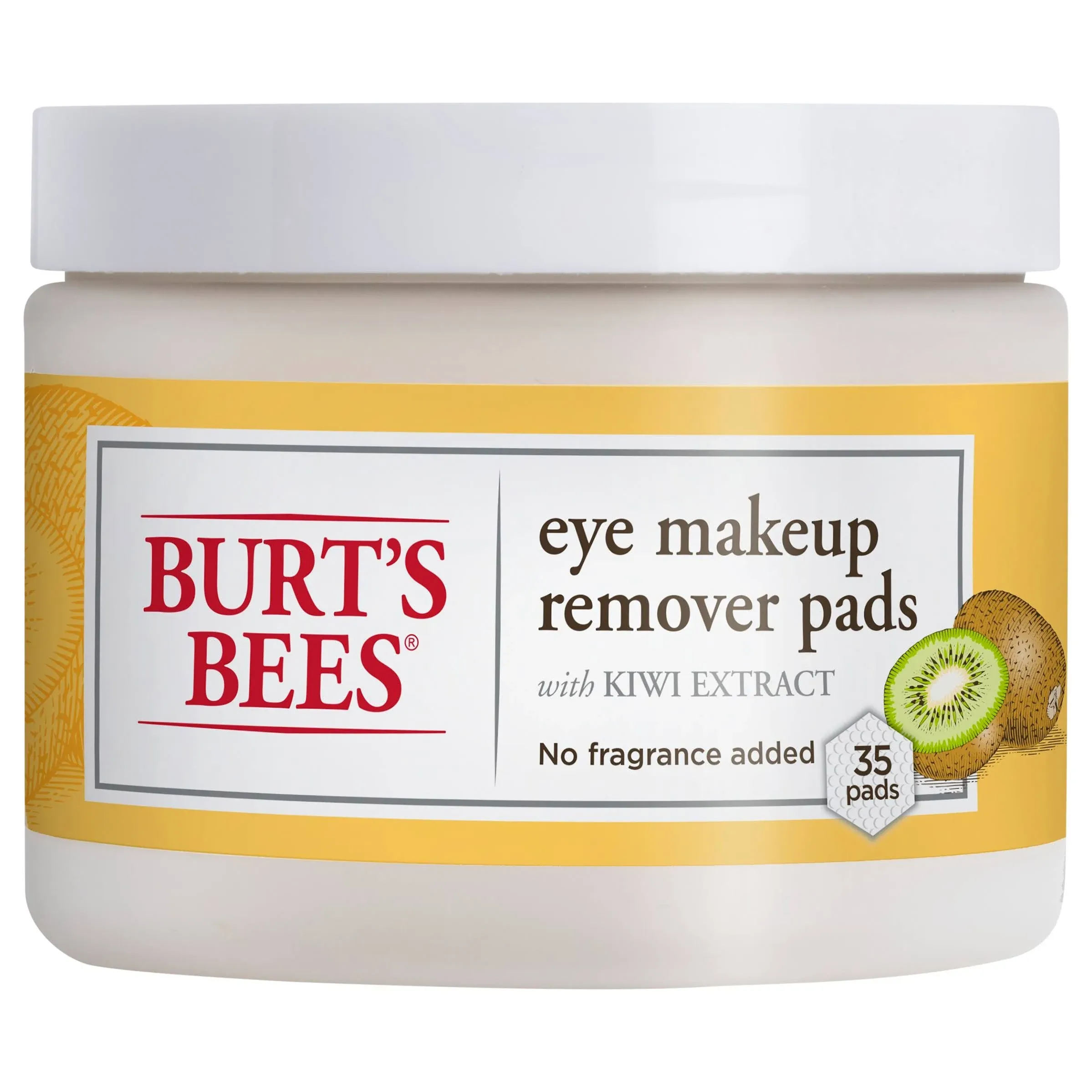 Burt's Bees Eye Makeup Remover Pads, with Kiwi Extract - 35 pads