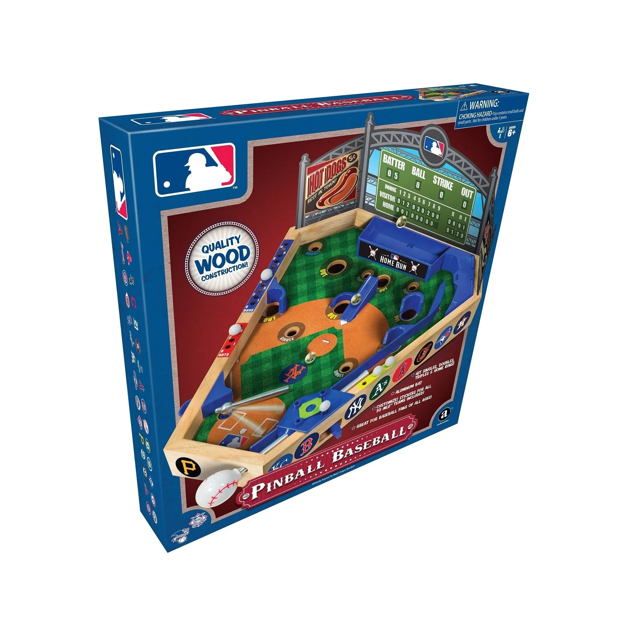 Merchant Ambassador MLB Major League Baseball Pinball Baseball Game Wooden, NOB