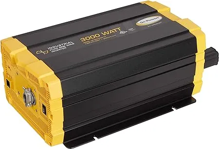 Go Power! GP-ISW3000-12 Industrial Pure Sine Wave Inverter, Black,Yellow