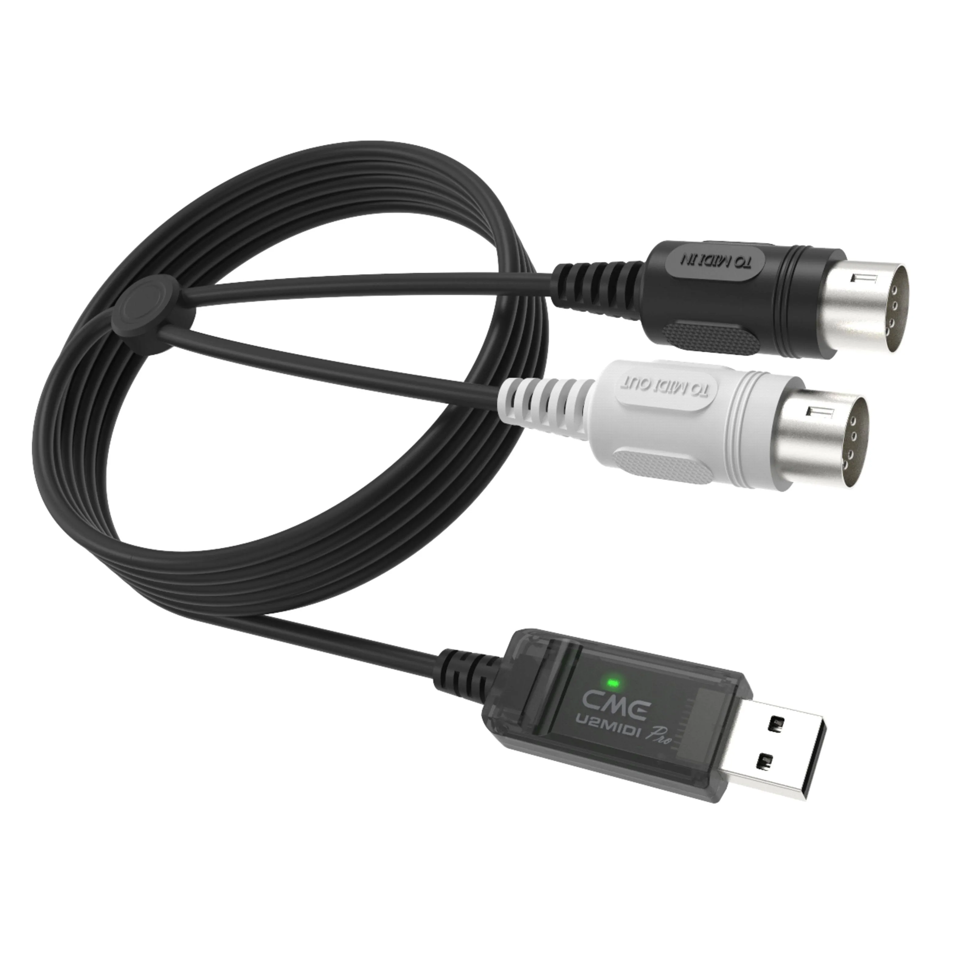 CME U2MIDI Pro - High-Speed USB MIDI Cable with Filter and Mapper - Plug & Play USB-to-MIDI Interface for Computer/Laptop/PC to MIDI Instrument/Device - 6.5ft