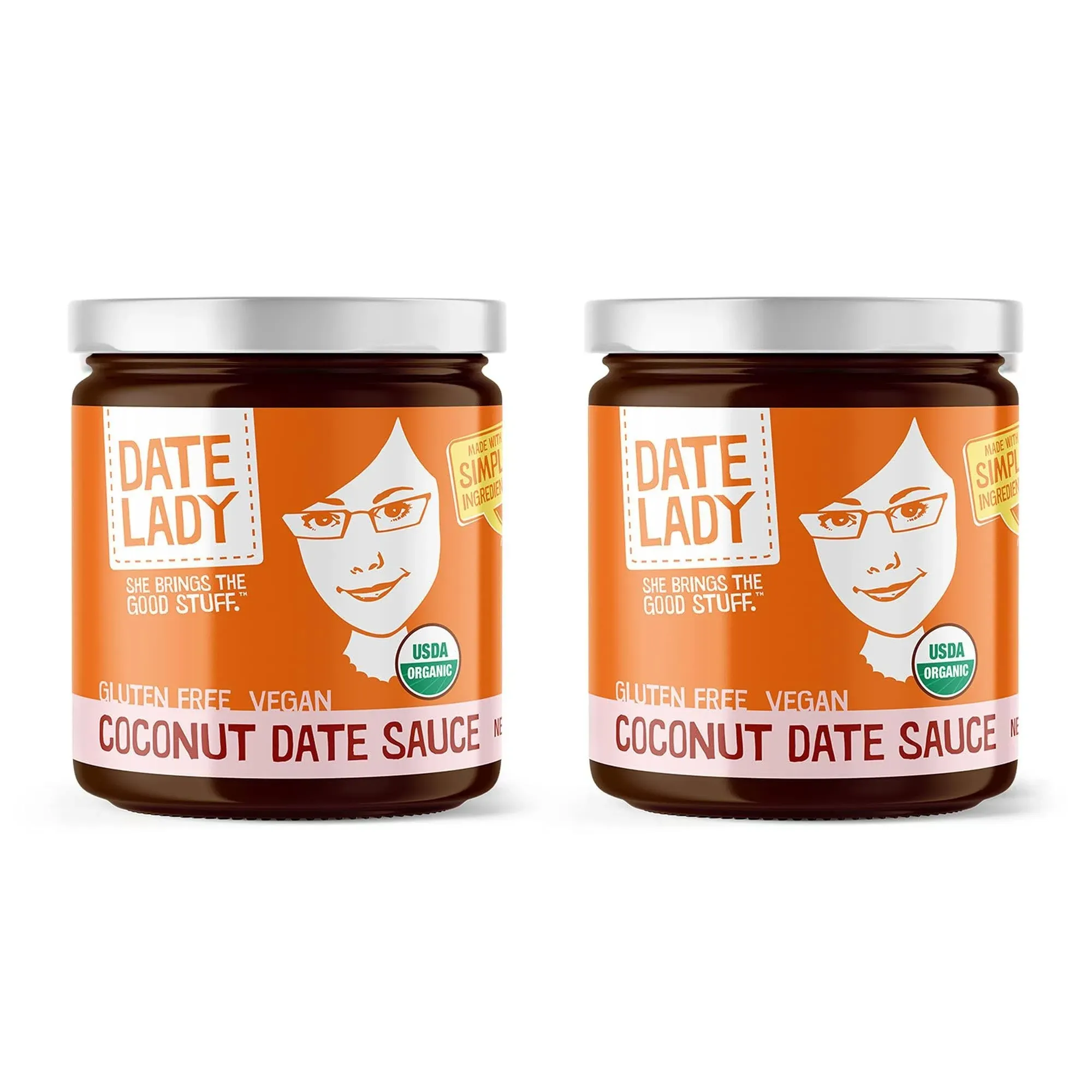 Organic Date Coconut Sauce Dairy-Free Vegan Caramel 2 Jars Use As A Coffee ...