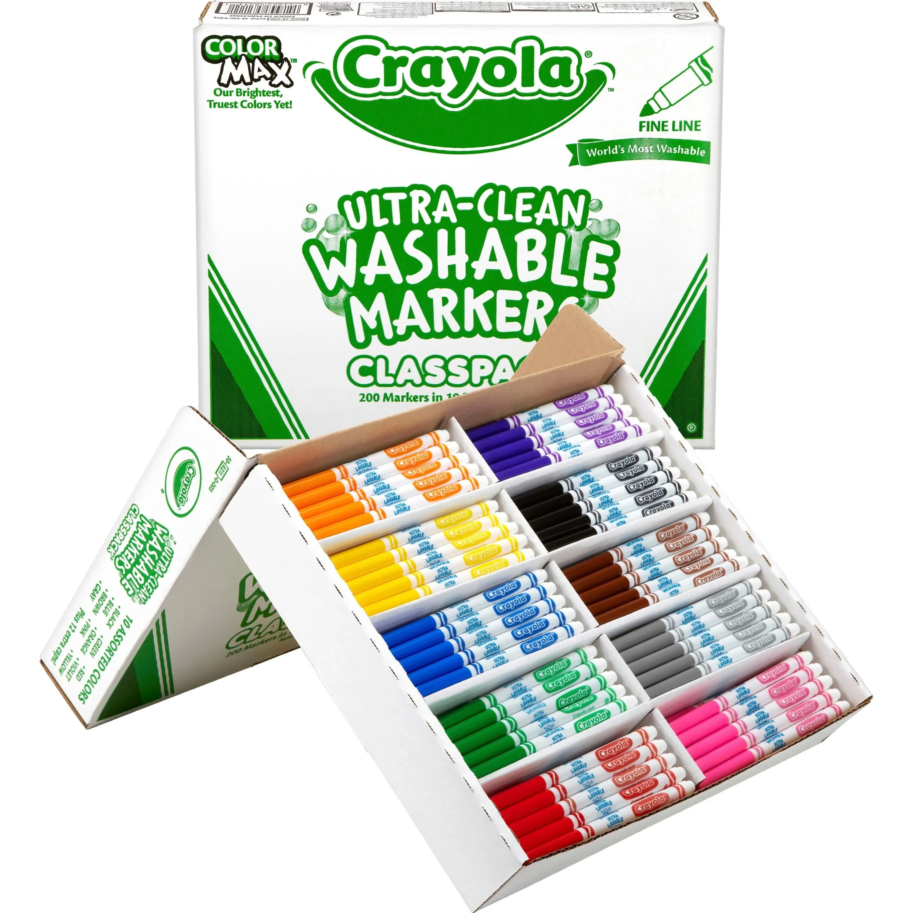 Crayola Classpack of 200 Washable Fine Line Markers