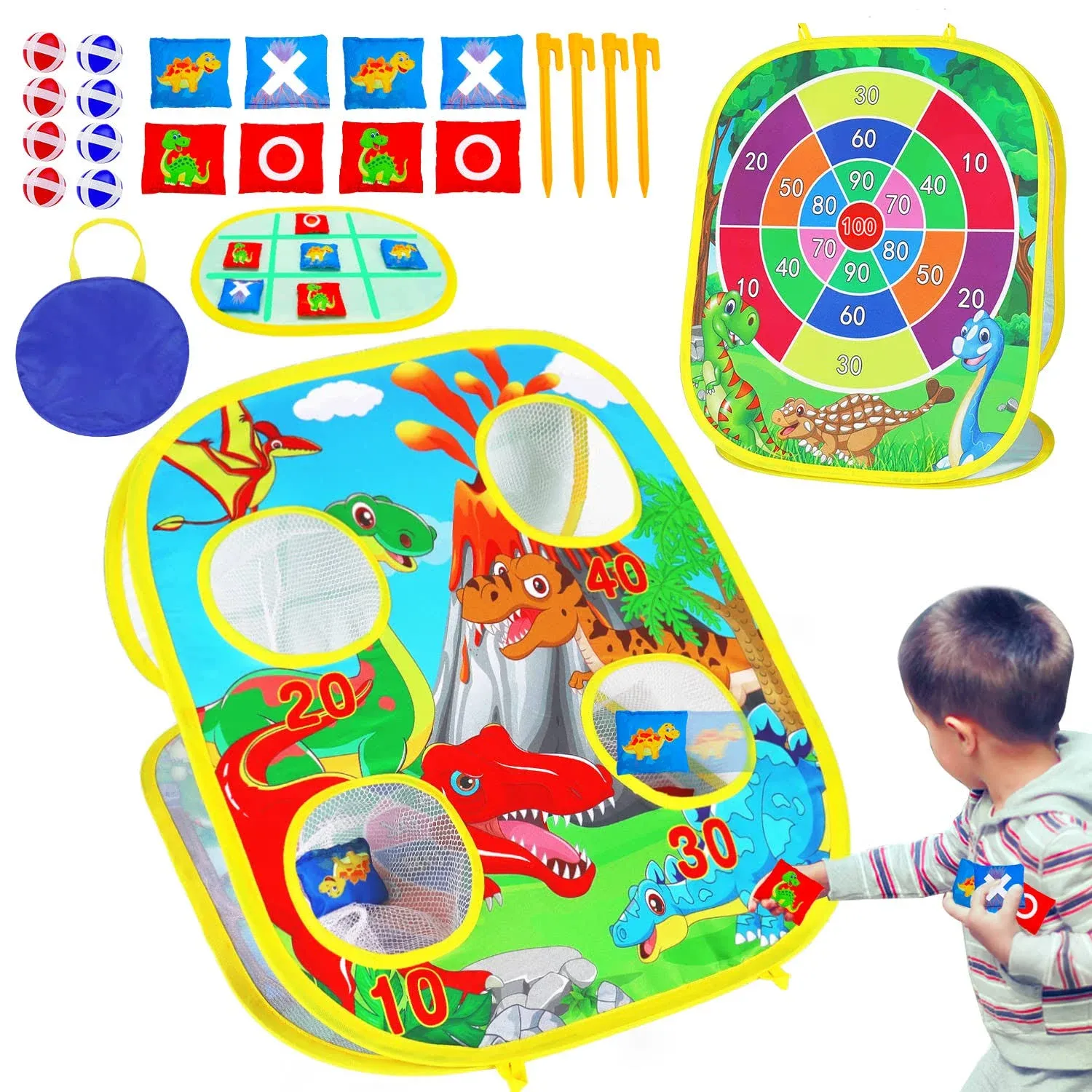 3 in 1 Bean Bag Toss Game for Kids, Toddler Toys for 2 3 4 5 Year Old Boys Girls ...