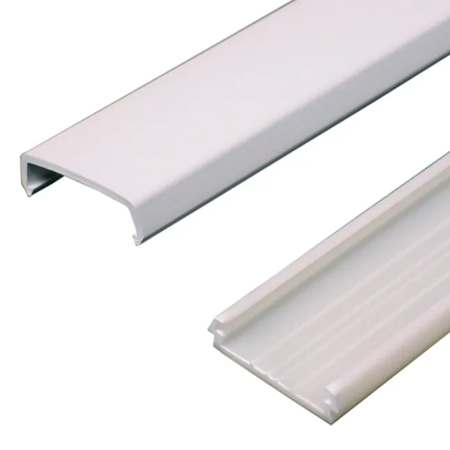 Wiremold NMW1 5-ft. White Plastic Wire Channel