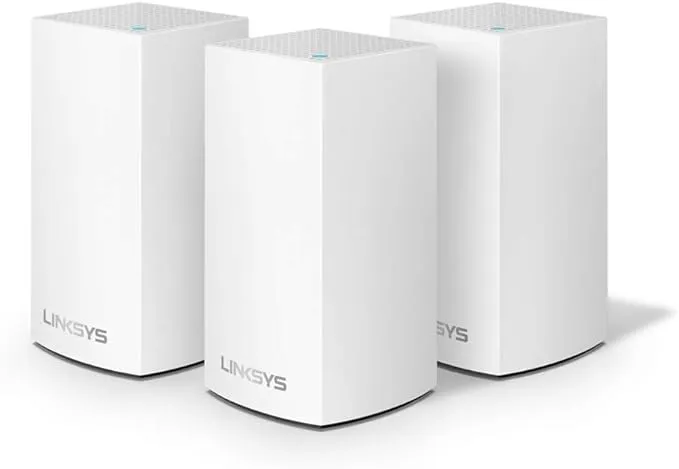 Linksys Velop Intelligent Mesh WiFi System Tri-Band 2-Pack in White